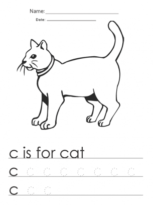 Kindergarten Worksheets C