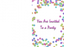 Party Printable Free Template