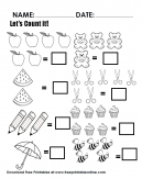 Count The Objects In The Worksheet - Let's count it together