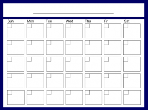 Blank Calendar Print Out | Blank Calendar Printing