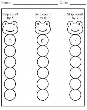 Skip Count 5-7 Worksheet