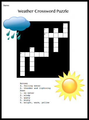 Free Online Crossword Puzzles on Weather Crossword Puzzle