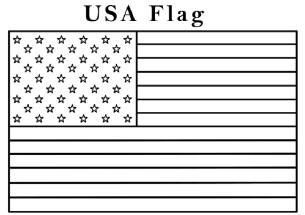 USA Flag Coloring Pages