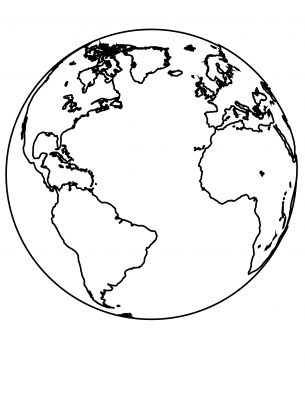 earth planet model to color