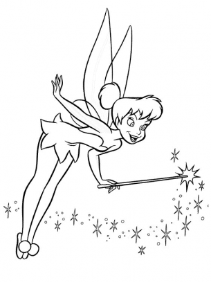 tinkerbell and friends coloring pages for kids