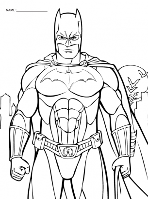 Batman coloring pages on