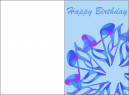 Music Birthday Cards - Blue Music Themed Birthday Card will make them feel special