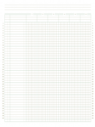 numbered graph paper