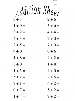 simple addition problem