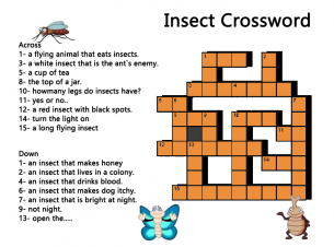 crossword insects clue