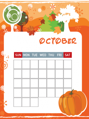 October Printable Blank Calendars Free Printable Online