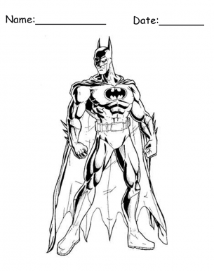 batman coloring page