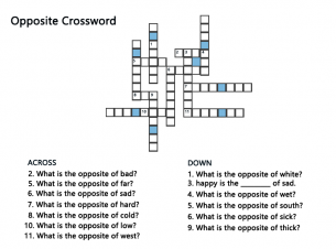 Free Printable Crossword