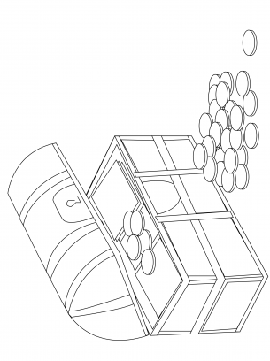 chest coloring pages