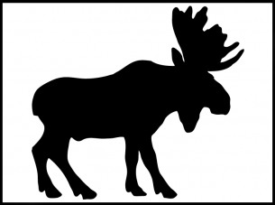 free moose stencil worksheets