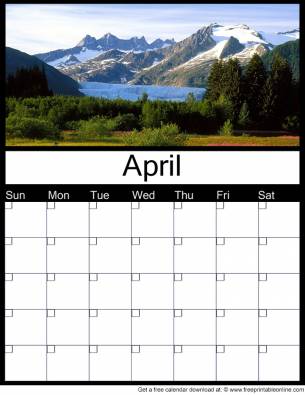 April Monthly Calendar Printables - Free Printable Online