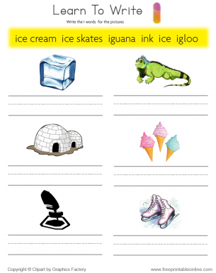 List of Words That Start With Letter 'I' For Children To Learn