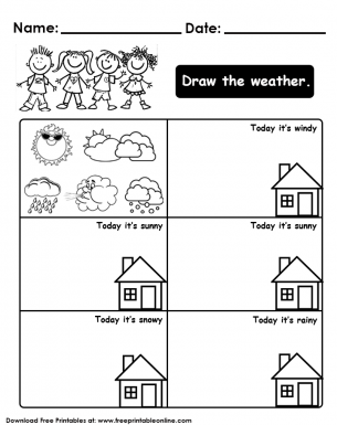 draw the weather worksheet