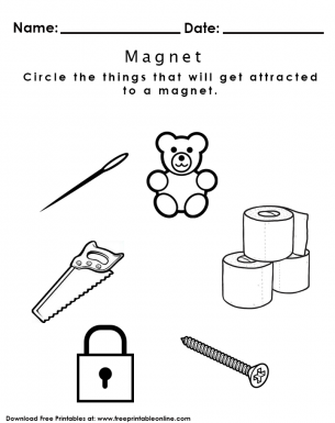 Free magnet shop worksheets