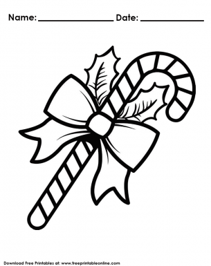 christmas coloring pages candy canes