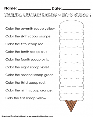 ordinal numbers worksheet for kids free printable online blog