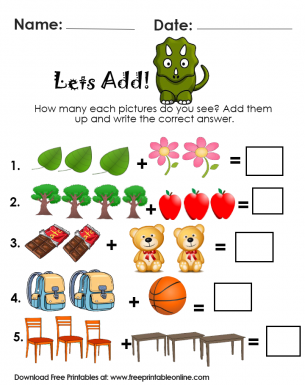 let s add numbers together worksheet count add write