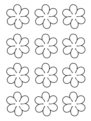 flower printable template
