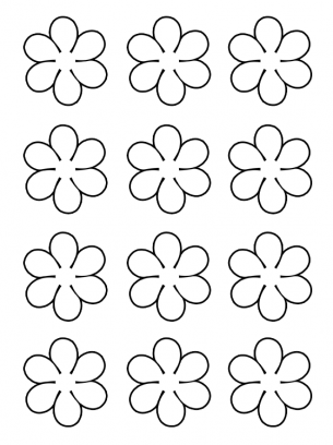 flowers cut out activities template free printable online