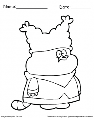 blank chao coloring pages