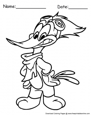 woodpecker coloring pages