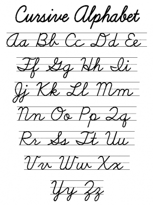 Cursive Handwriting Practice Worksheets for Kids, Printable