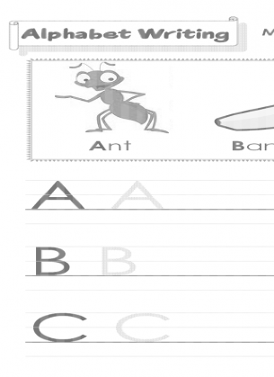 Alphabet Writing Sheet