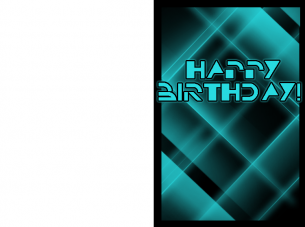 Tron Birthday Cards