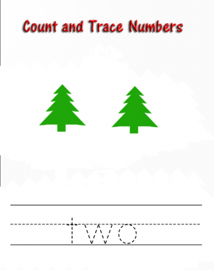 Count and Trace The Number 2