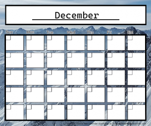 Monthly Calendar December Blank Monthly Calendars 