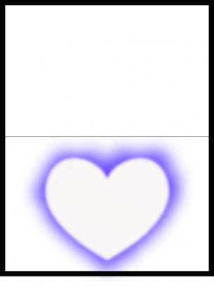 Valentine's Day Blue Heart Card