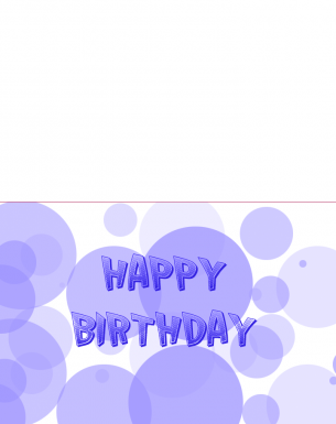 Bubble Birthday Cards