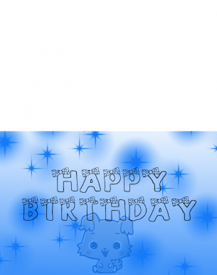 Baby Blue Birthday Cards