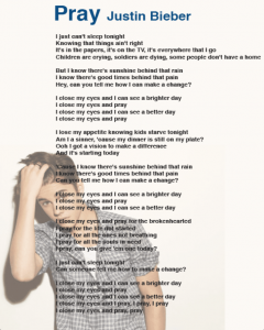 Justin Bieber Lyrics
